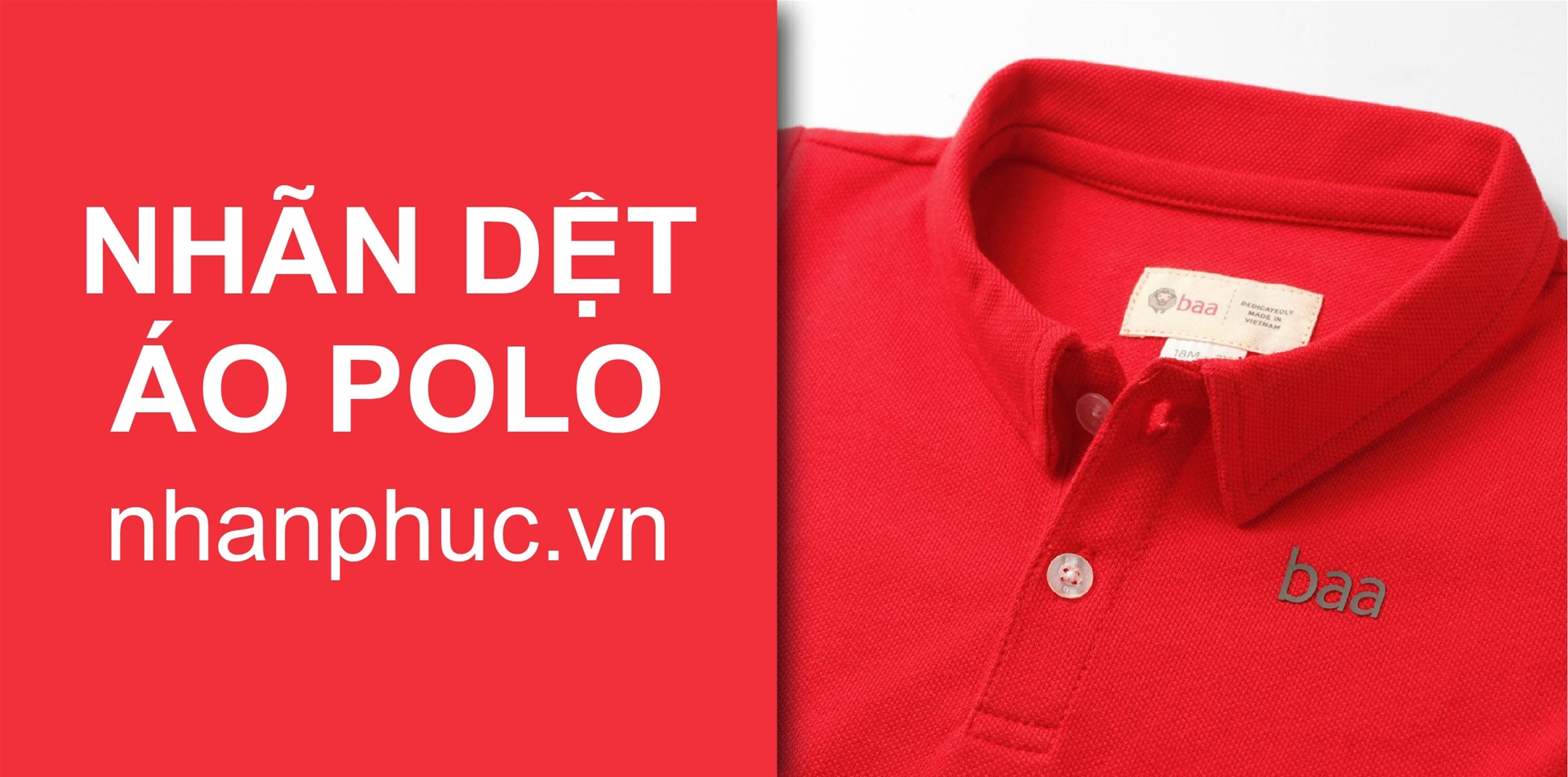 Mác in vải áo polo