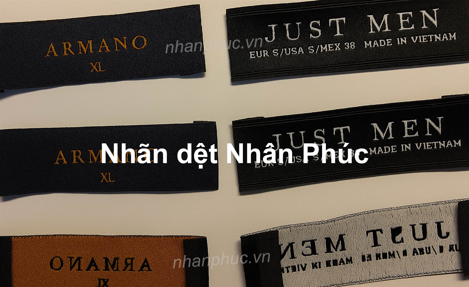 Nhãn mác quần áo Nhân Phúc