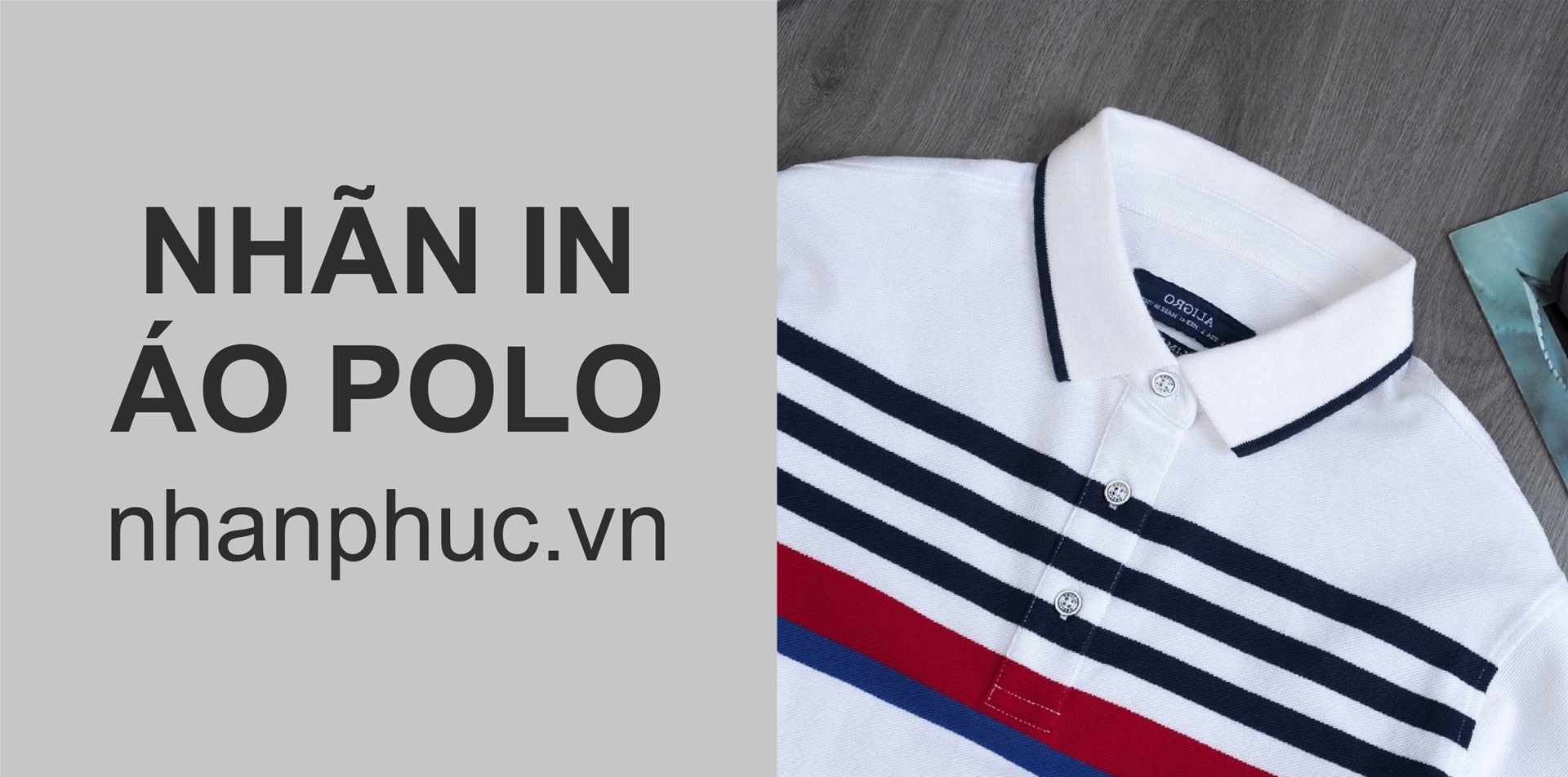 Nhãn in vải áo polo