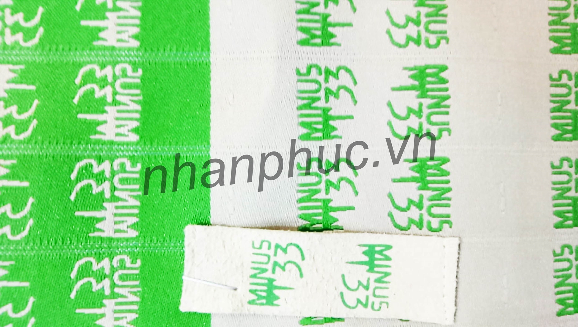 Tem nhãn mác in vải túi cặp ba lô, đồ vải nội thất, vải trang trí