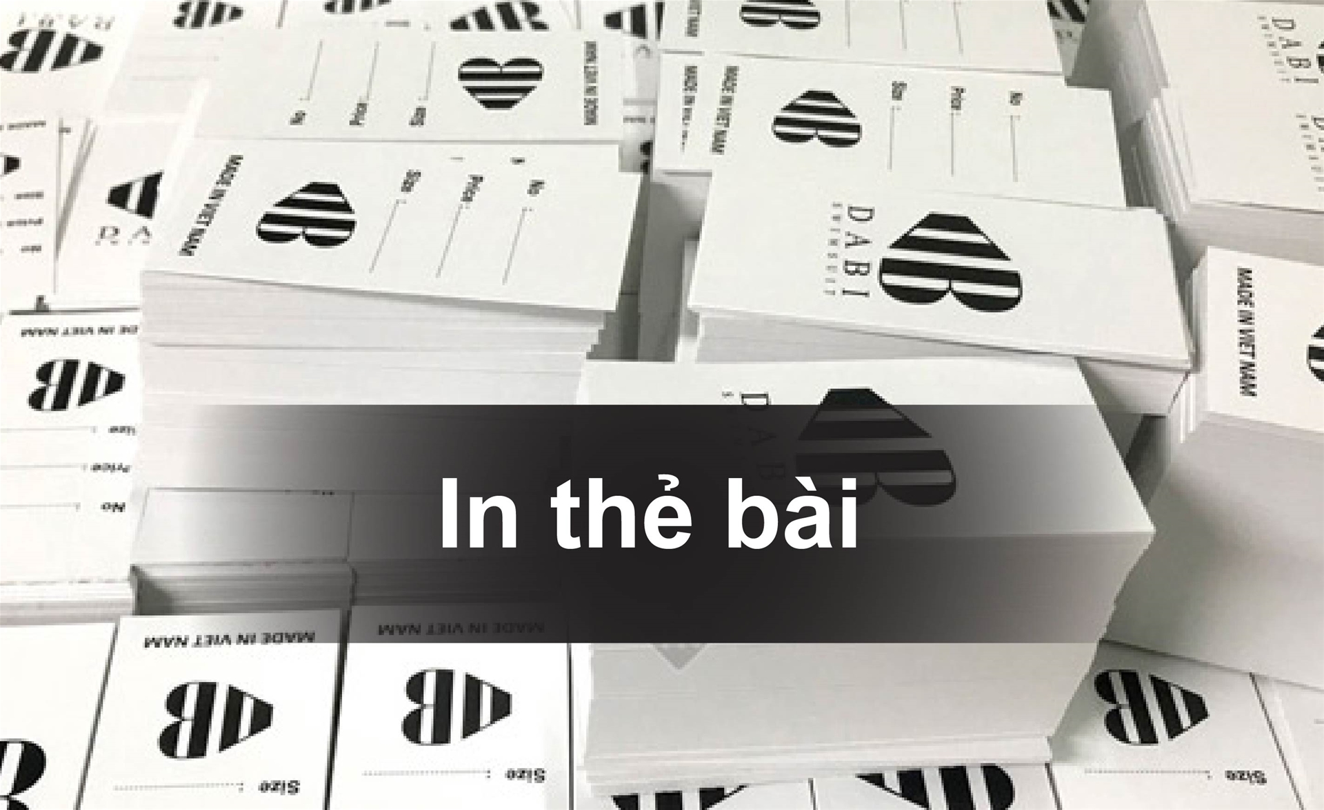 Mẫu tem nhãn mác giấy thẻ bài thẻ treo tag