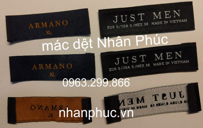 Tag mác dệt tag áo Nhân Phúc hàng đẹp giá rẻ ở tại Hà Nội