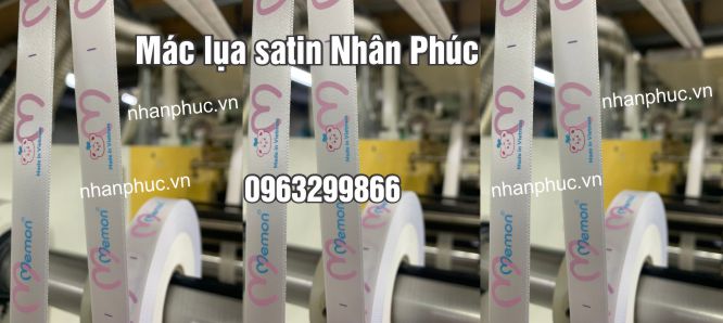 Nhân Phúc thiết kế in tag quần áo vải lụa satin đẹp giá rẻ ở tại Hà Nội